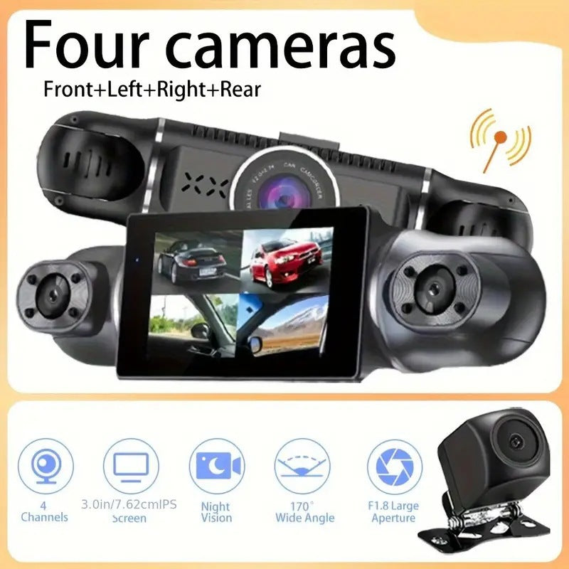 Yuecai 1080P Dash Cam Side View