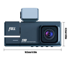 Dual lens configuration of dash cam