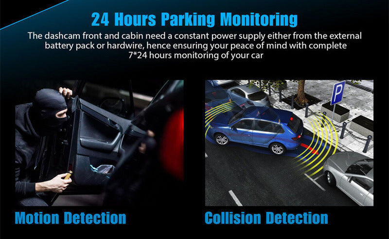User interface of the HD dash cam