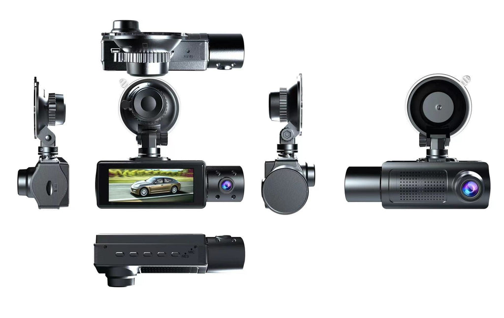 Rear view displayed by the dash cam