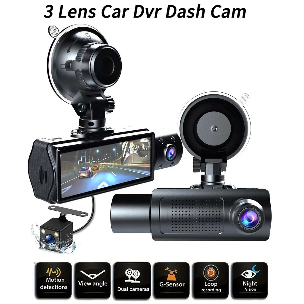 Showcasing the dash cam's reversing feature