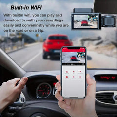 Car dash cam features and controls