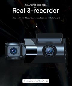 Interior car camera setup with dash cam