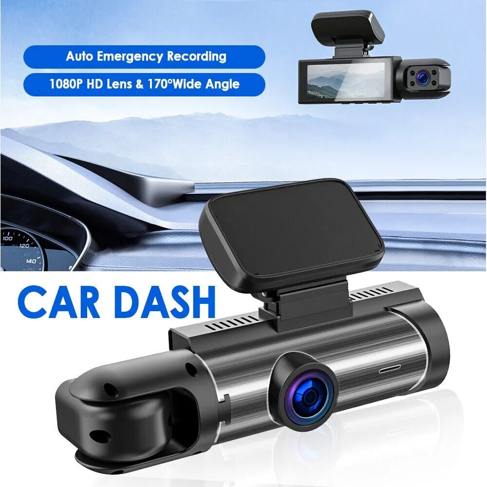 Yuecai M8 Dual Lens 1080P Dash Camera front view