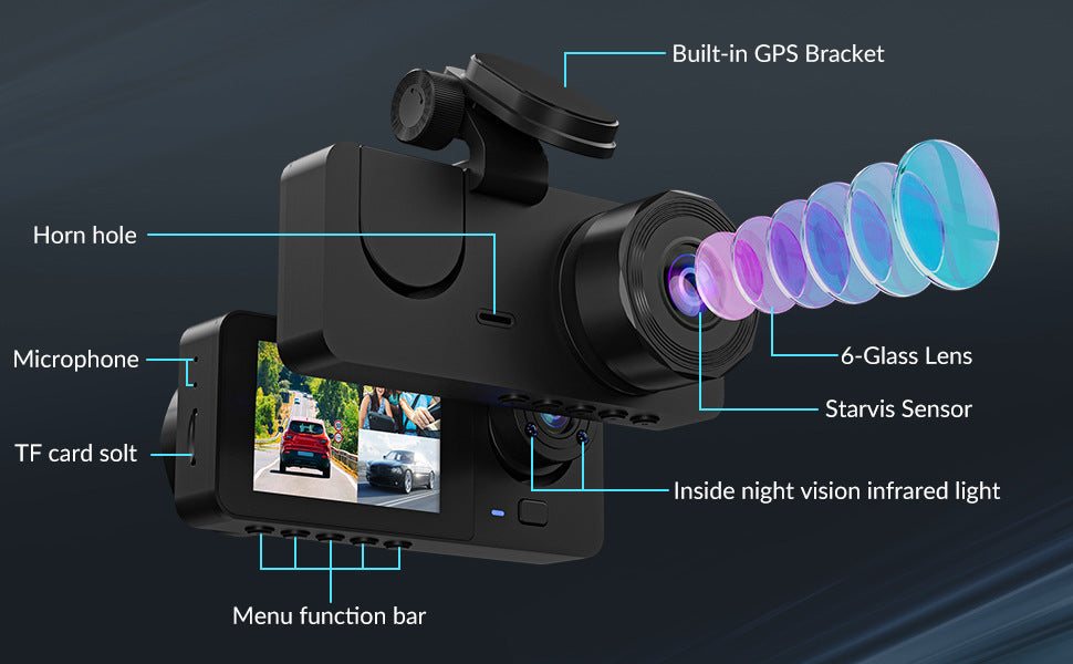Night vision mode of car dash cam