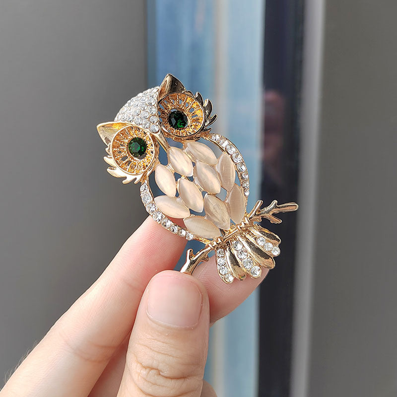 Brooch on a fabric surface