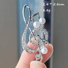 Creative Musical Note Brooch Image 6