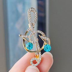 Creative Musical Note Brooch Image 8