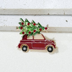 Charming Christmas Tree Car Brooch image 2