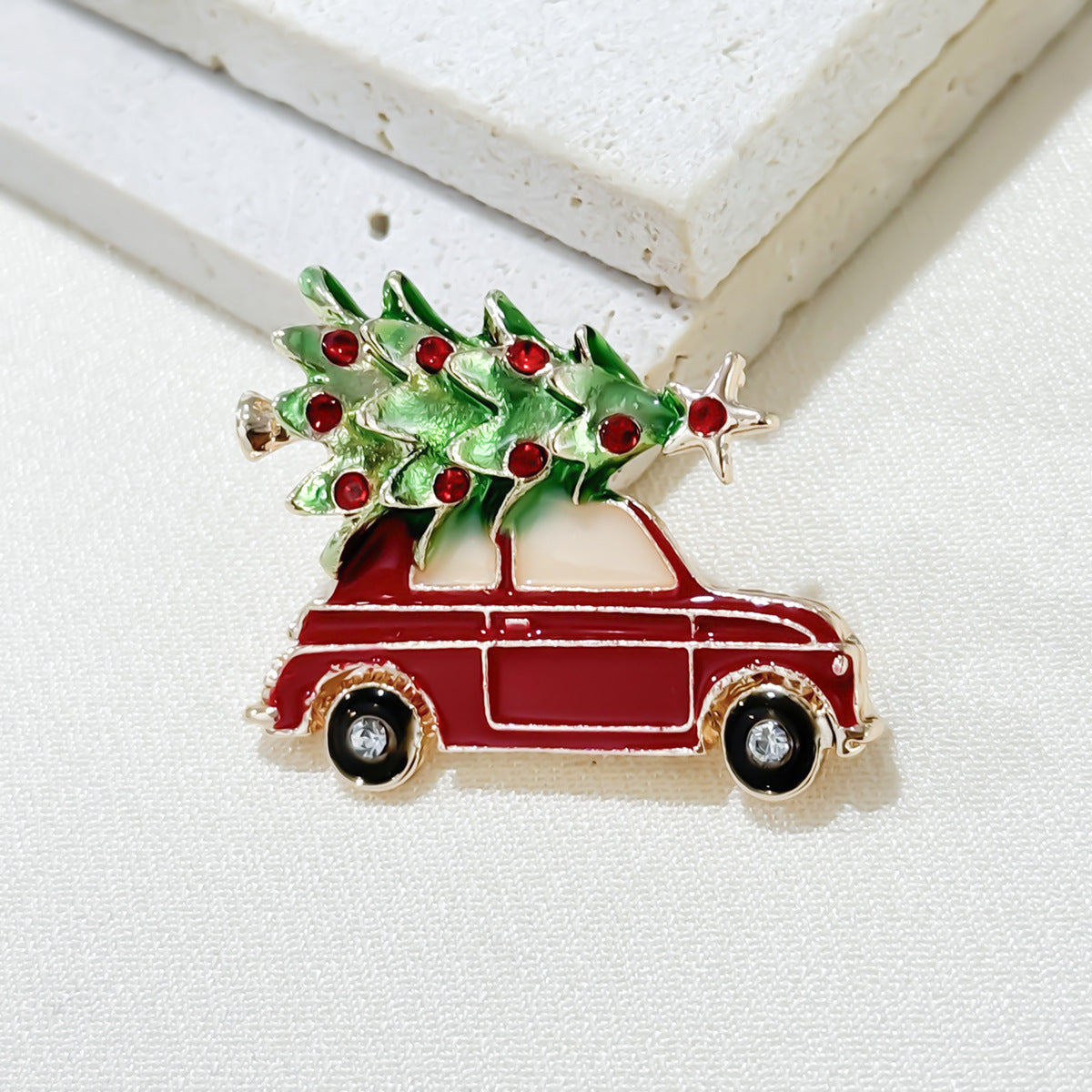 Charming Christmas Tree Car Brooch image 3