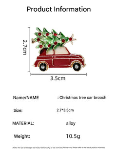 Charming Christmas Tree Car Brooch image 7