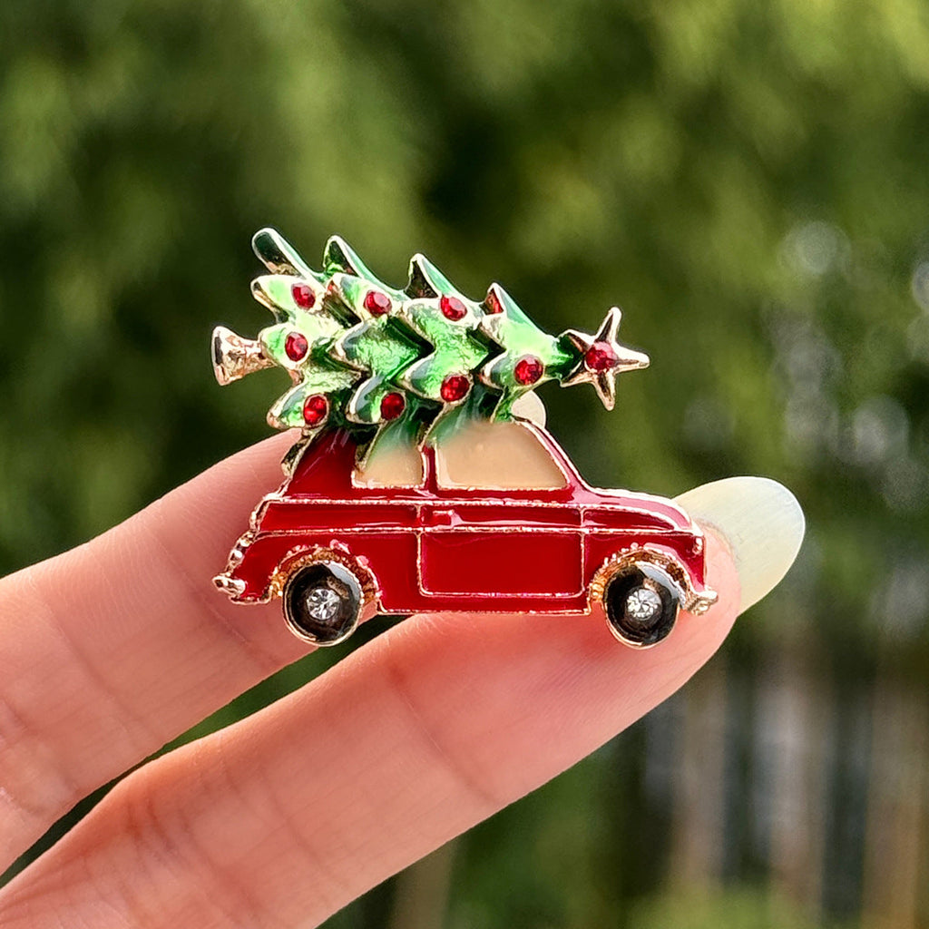 Charming Christmas Tree Car Brooch image 9