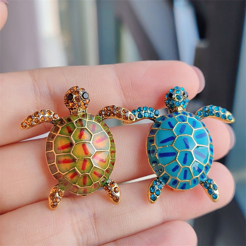 Stylish Turtle Pin with Glossy Finish Image 9