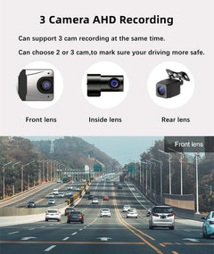 showing motorist using smart dash camera
