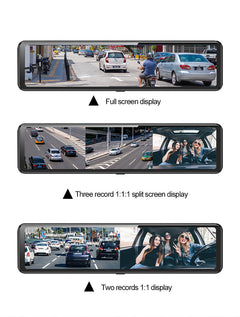 driver interacting with touchscreen interface