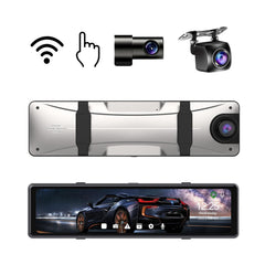showing motorist using smart dash camera