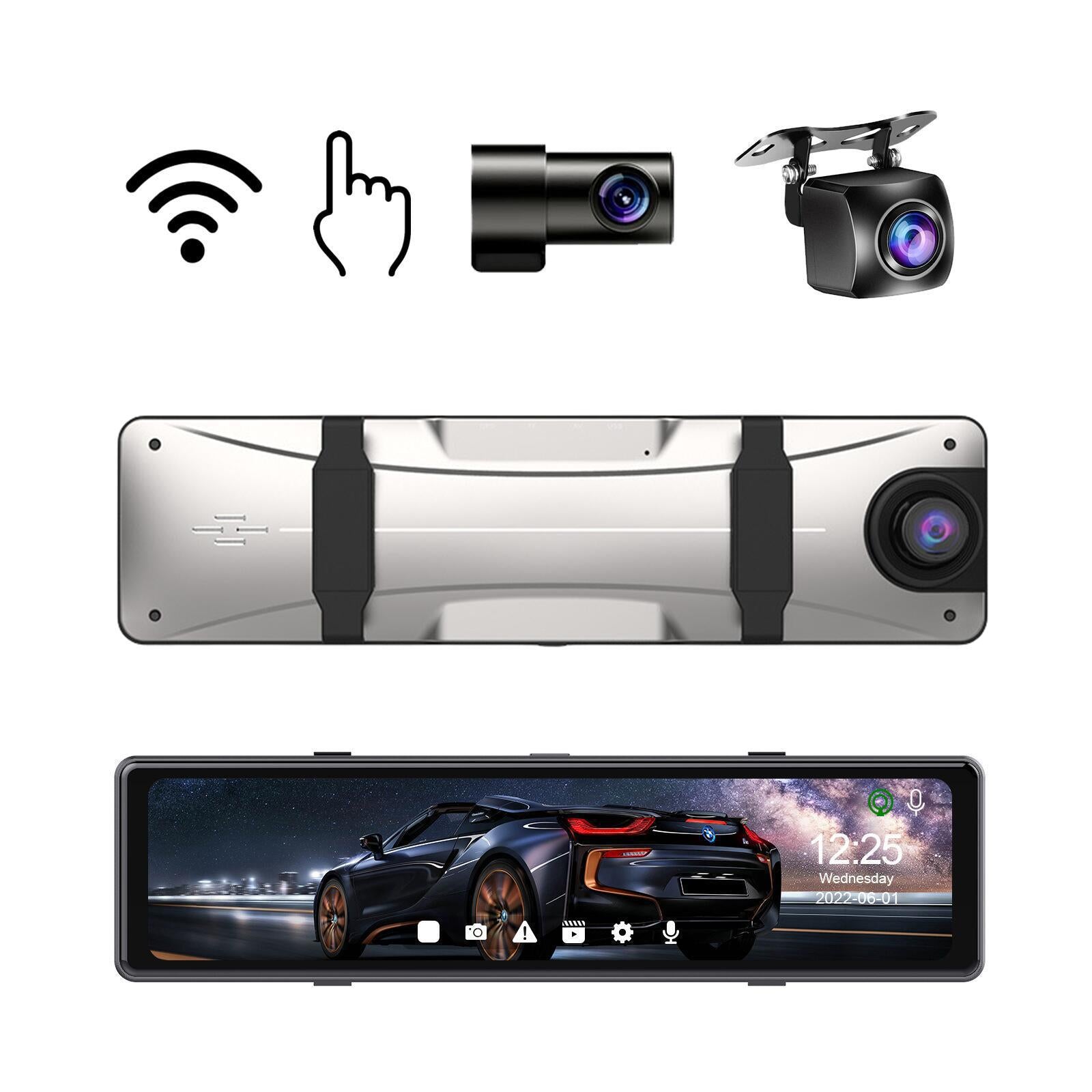 showing motorist using smart dash camera