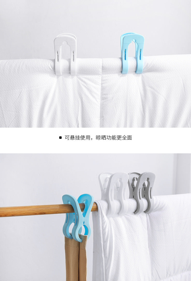 Compactly stored clothespins for laundry efficiency