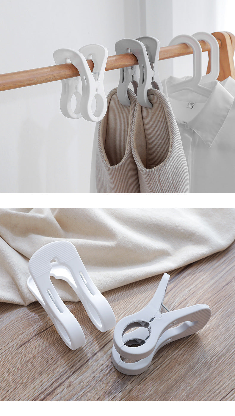 Gray multi-functional laundry clips for bedding