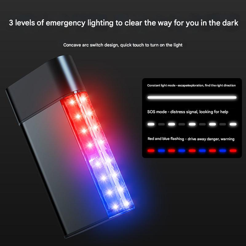 Built-in flashlight of car escape hammer