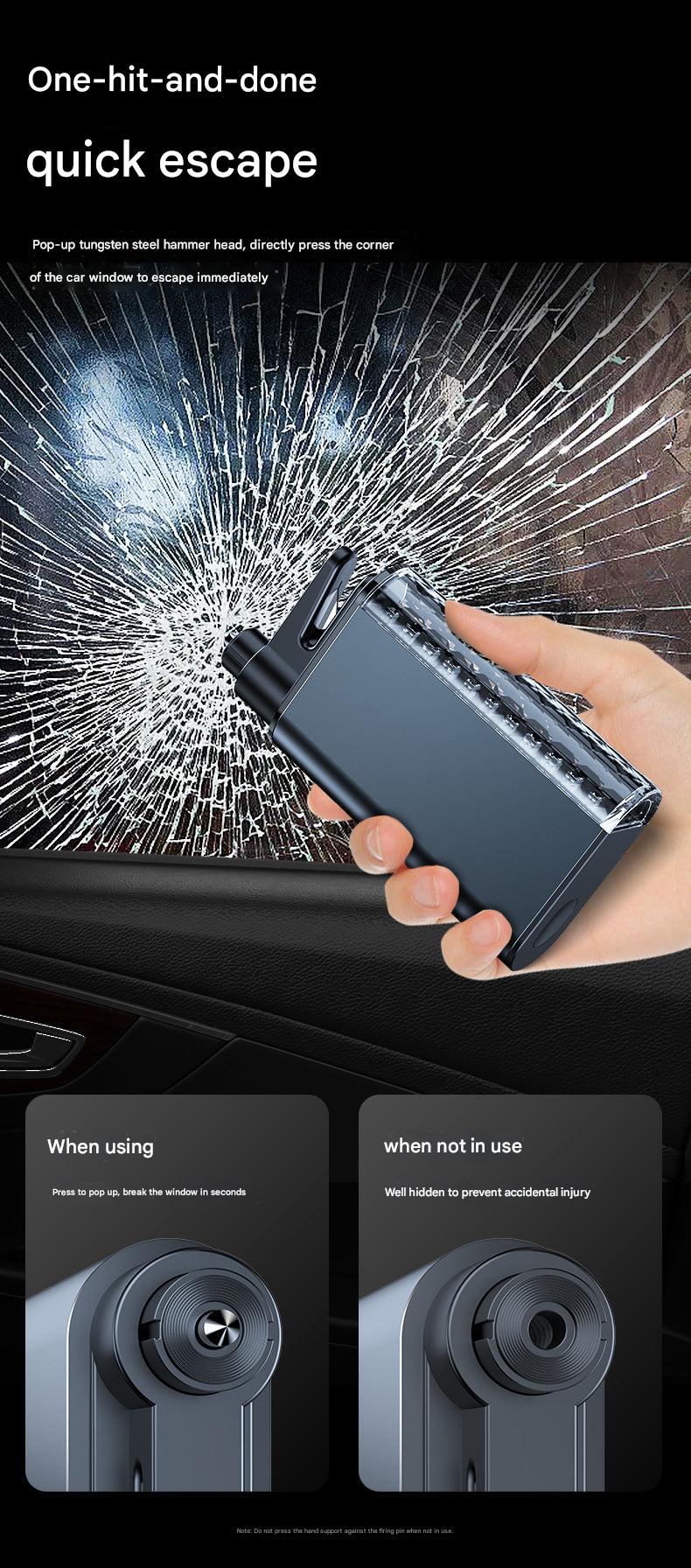 Compact size of emergency car escape tool