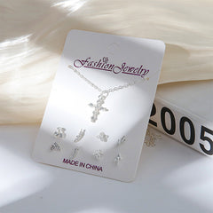 Lightweight Christmas jewelry on a festive background