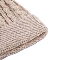 Multiple knit beanie hats in various colours