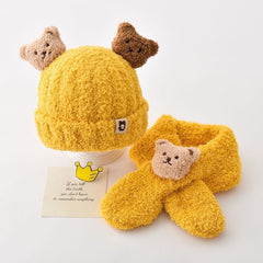 Baby winter gear with a cute bear design