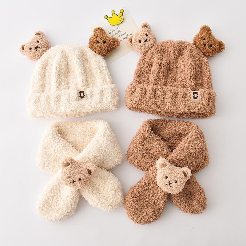 Multiple colour options for children's hats displayed