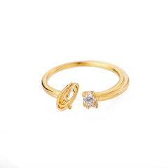 unique alphabet ring design for men and women