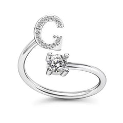 Elegant alphabet ring showcasing letters