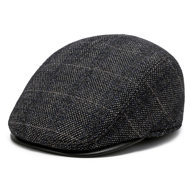 Men's stylish beret with ear warmers