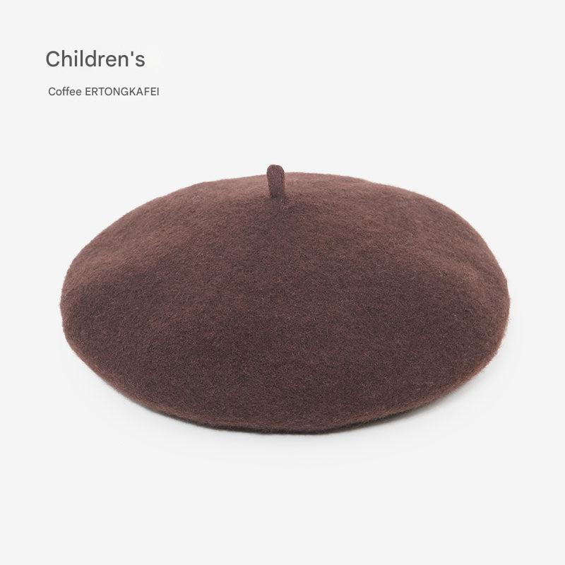 Kids wool beret hat image 2