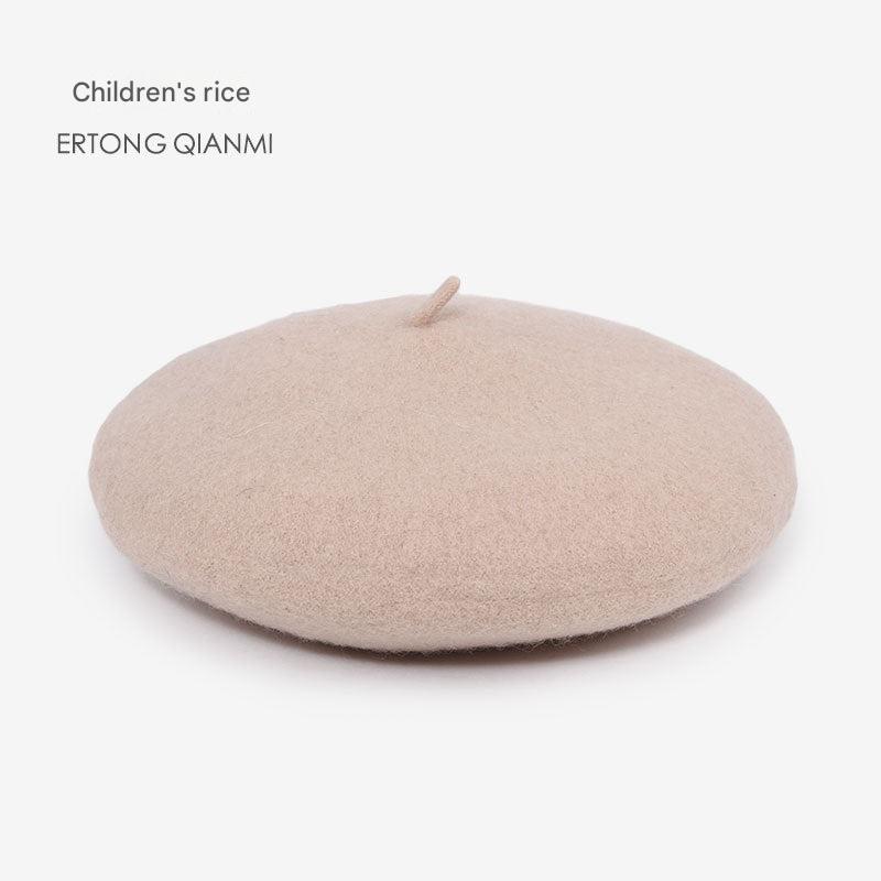 Kids wool beret hat image 6