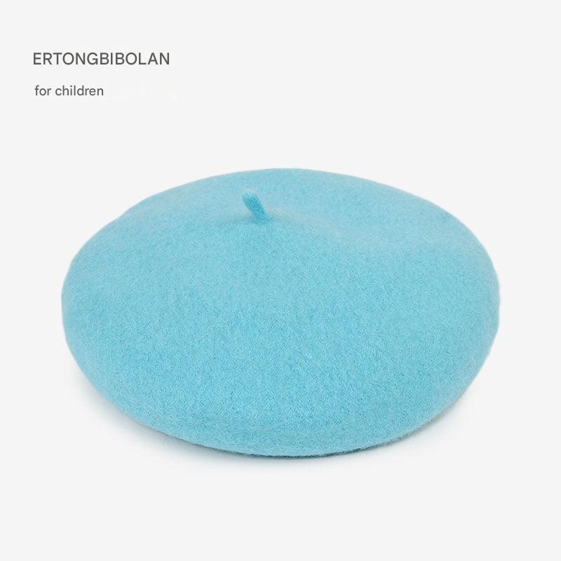 Kids wool beret hat image 7