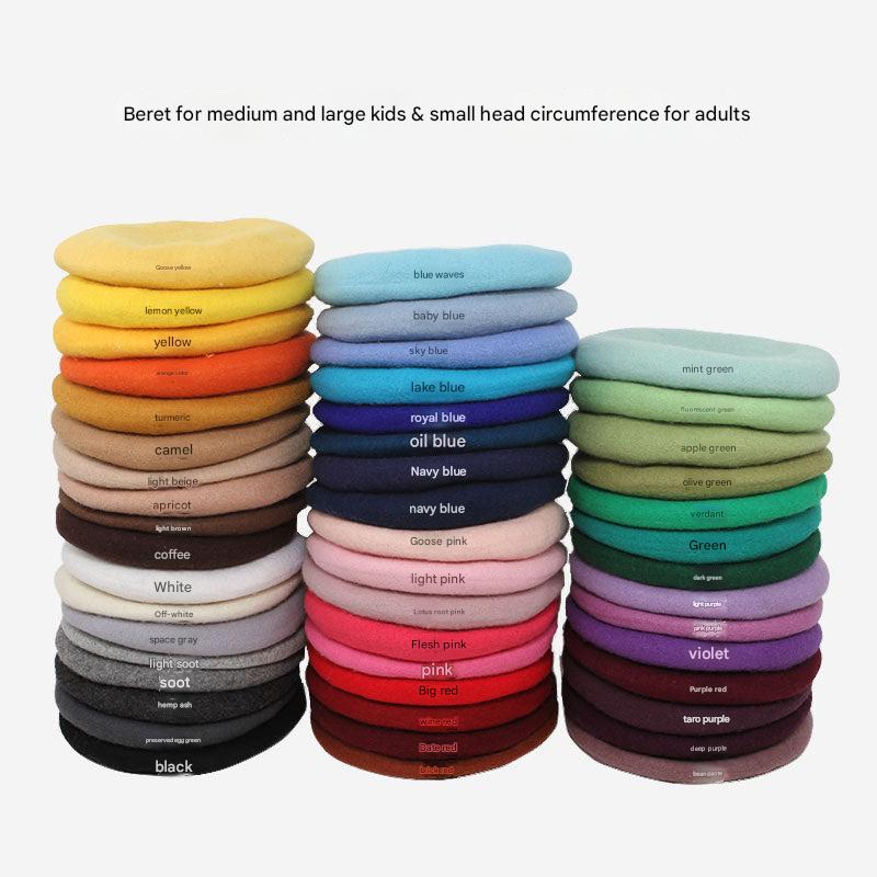 Kids wool beret hat image 2