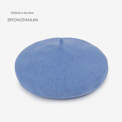 Kids wool beret hat image 2