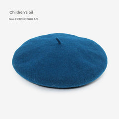 Kids wool beret hat image 7