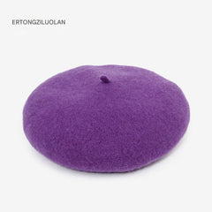Kids wool beret hat image 9