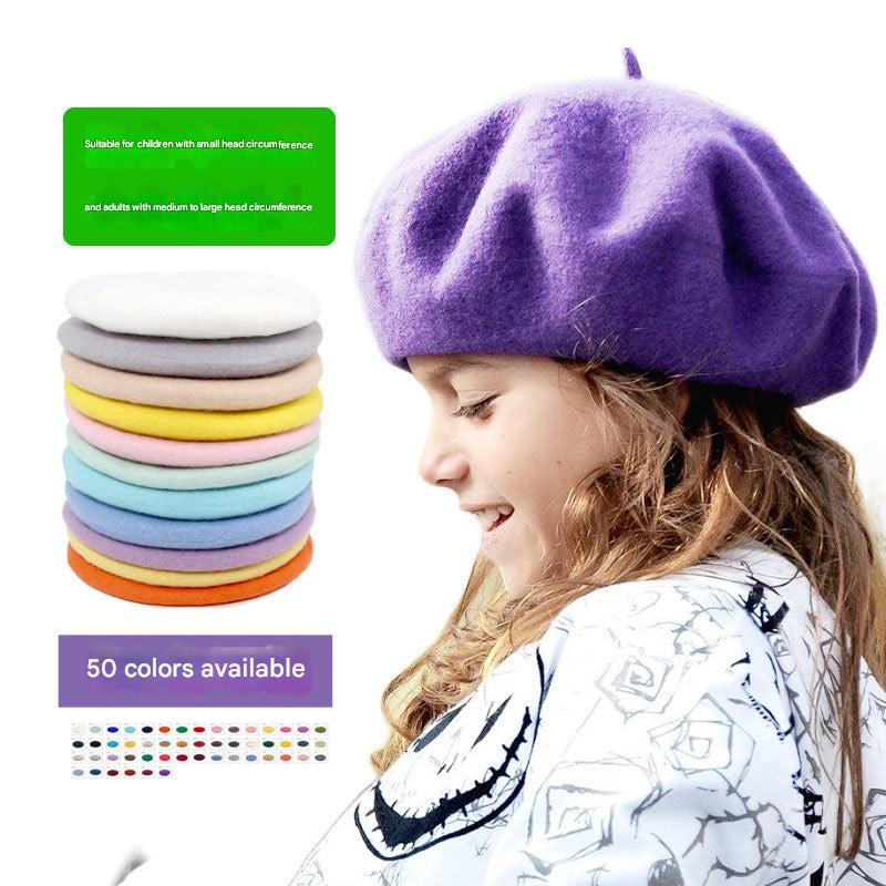 Kids wool beret hat image 4