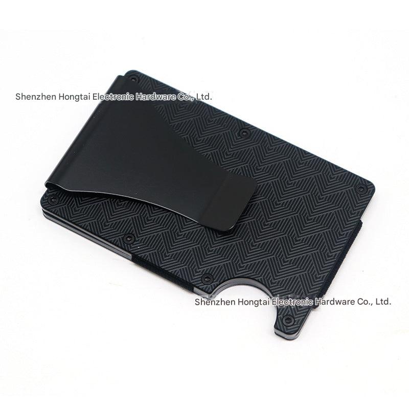 Various angles of RFID blocking wallet for men
