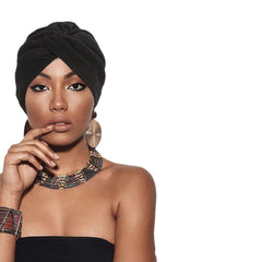 wine red twist headwrap beanie with chic outfit