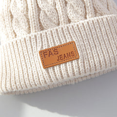 close up of soft acrylic kids beanie