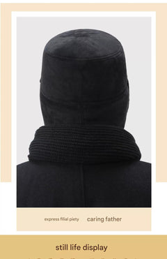 Elegant winter cap for older men