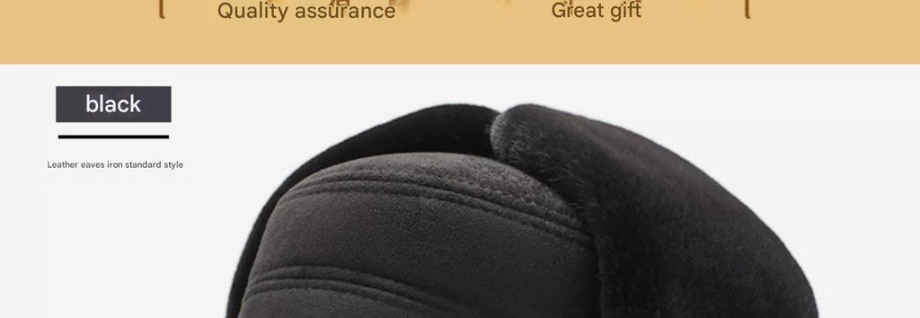 Warm and Cozy Winter Hat for Seniors showing front view