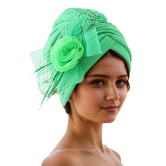green Muslim skull cap on display