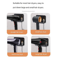 Compact No-Drill Dyson Hair Dryer Stand in Silver