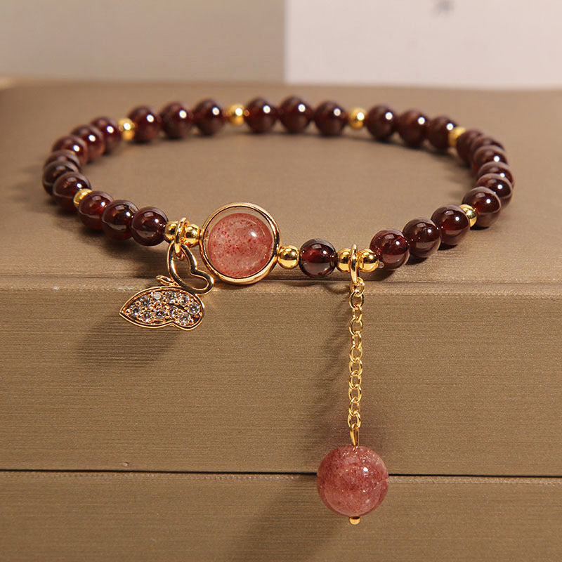 Beautiful garnet bracelet lifestyle image