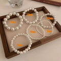 Chic Women's Silver Pearl Necklace Image 3