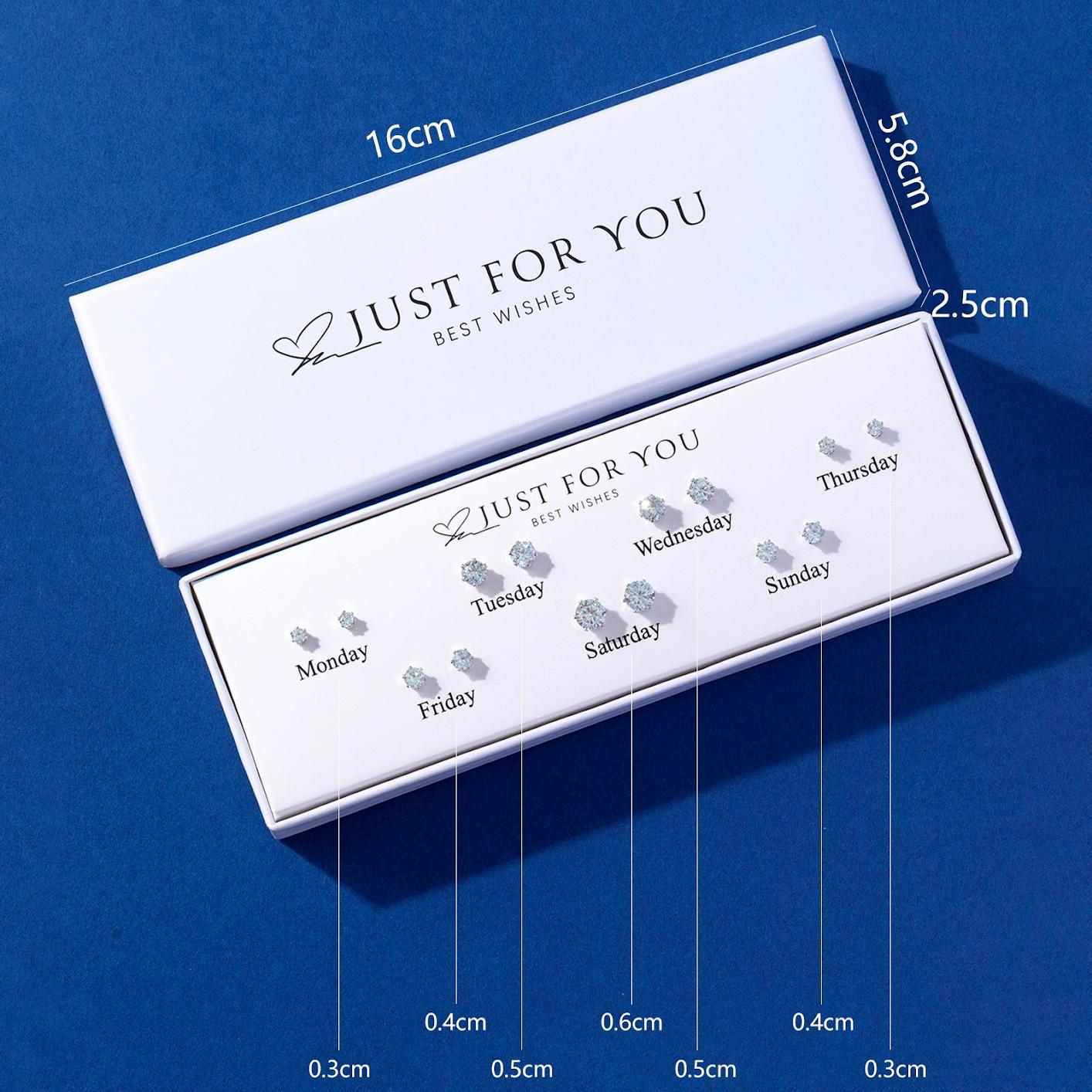 Elegant S925 Silver Heart Cat Ear Earrings on model